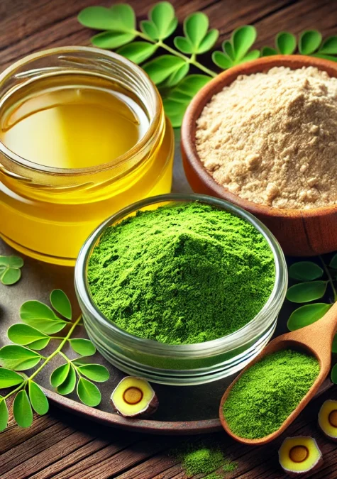 Ghee, Plant Protein and Moringa Powder